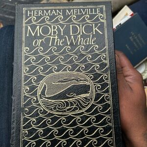 Herman Melville Black and Gold 'Moby Dick' Book